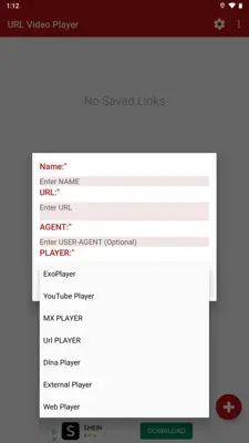 URL Video Player android App screenshot 2